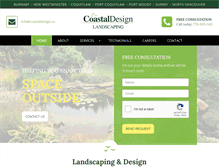 Tablet Screenshot of coastaldesign.ca
